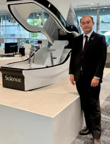 大阪・関西万博のサイエンス社パビリオンに展示された未来の入浴技術と人間洗濯機